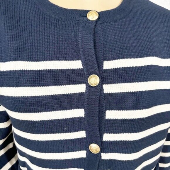 J.Crew Women’s Emilie Sweater Lady Jacket in Stripe - Size Large - Picture 11 of 15
